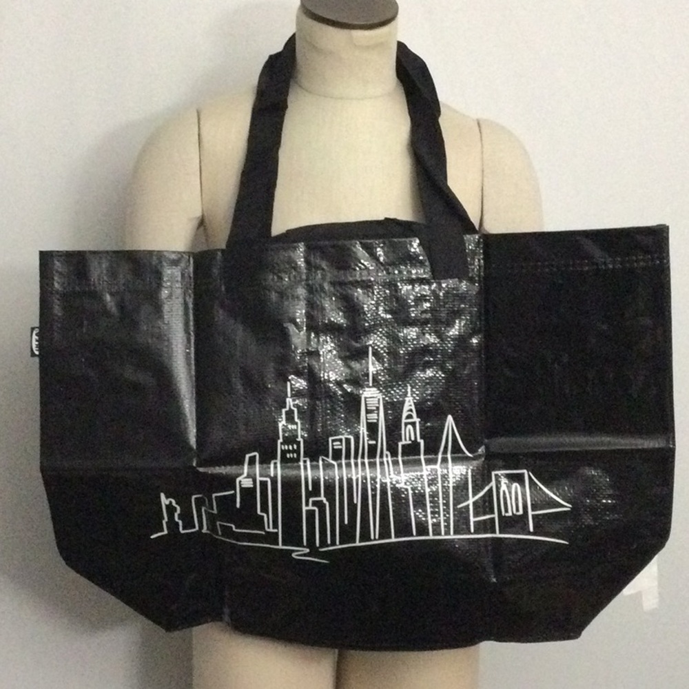 Ikea Limited Edition, BLACK, New York City Skyline NYC, Ikea MEDIUM 2 BAGS - Picture 3 of 8